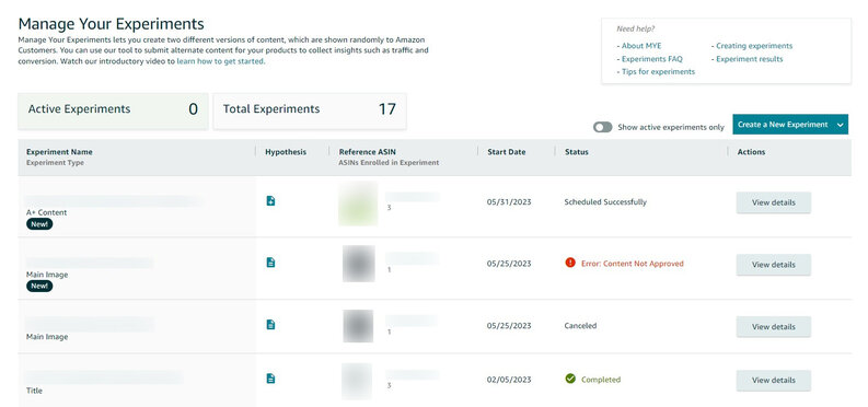 Amazon Manage Your Experiments: A Complete Guide