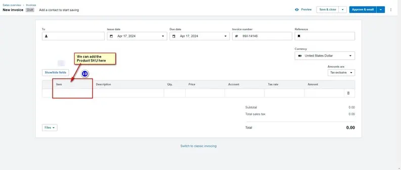 How do you create an Invoice in Xero? Image 10