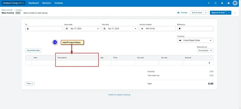 How do you create an Invoice in Xero? Image 11
