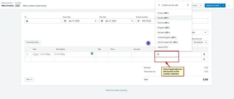 How do you create an Invoice in Xero? Image 13