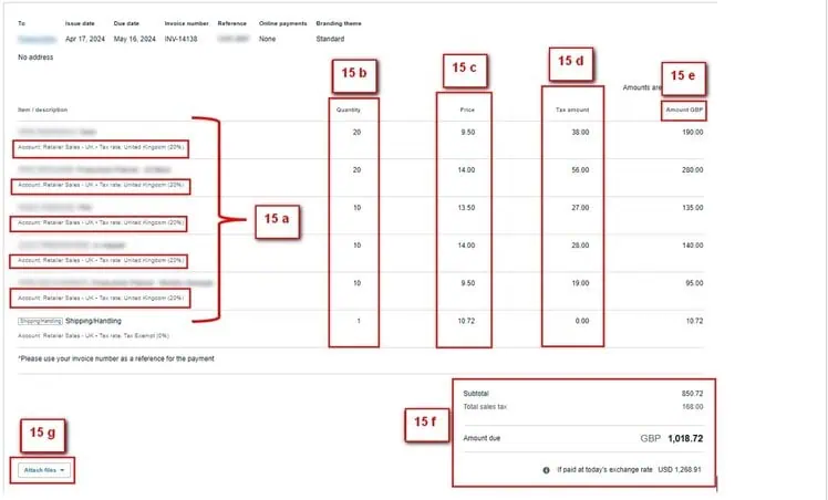 How do you create an Invoice in Xero? Image 15