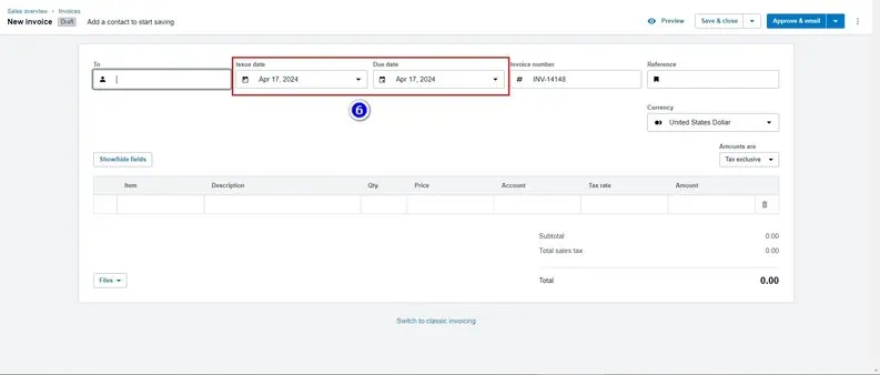 How do you create an Invoice in Xero? Image 6