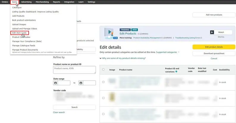 How to Increase Cost Price with Amazon? Image 1