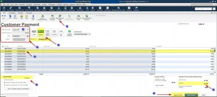 How to Receive Payments and Book Carrier Bills in QuickBooks?