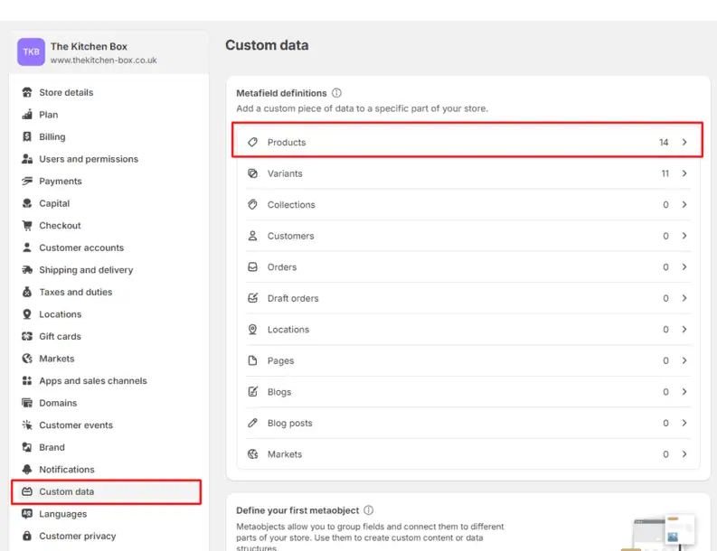 What are Metafields in Shopify? Image 1